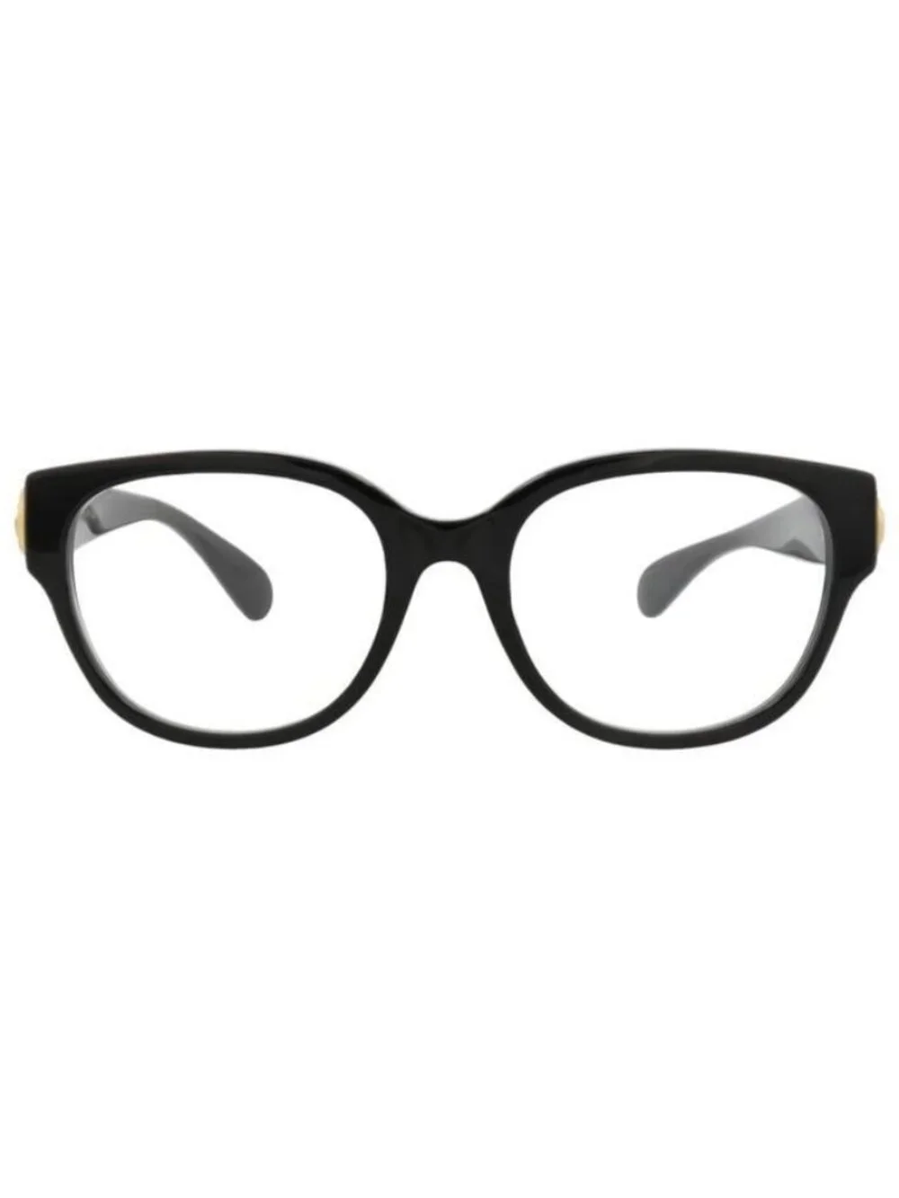New Gucci Womens Round/Oval Black Black Transparent Fashion Designer Eyeglasses